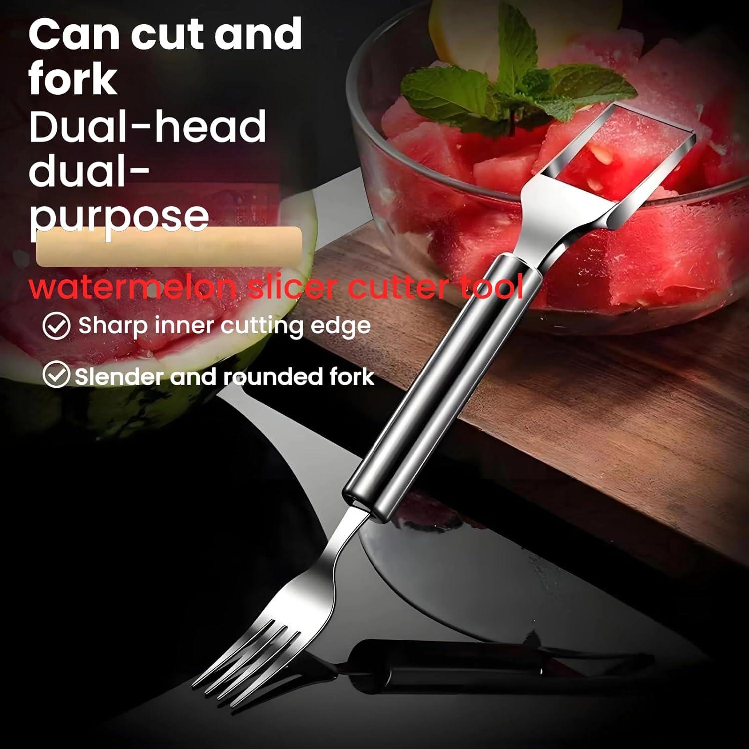 Cortador de Sandía 2-en-1 Sriomny Acero Inoxidable Portátil