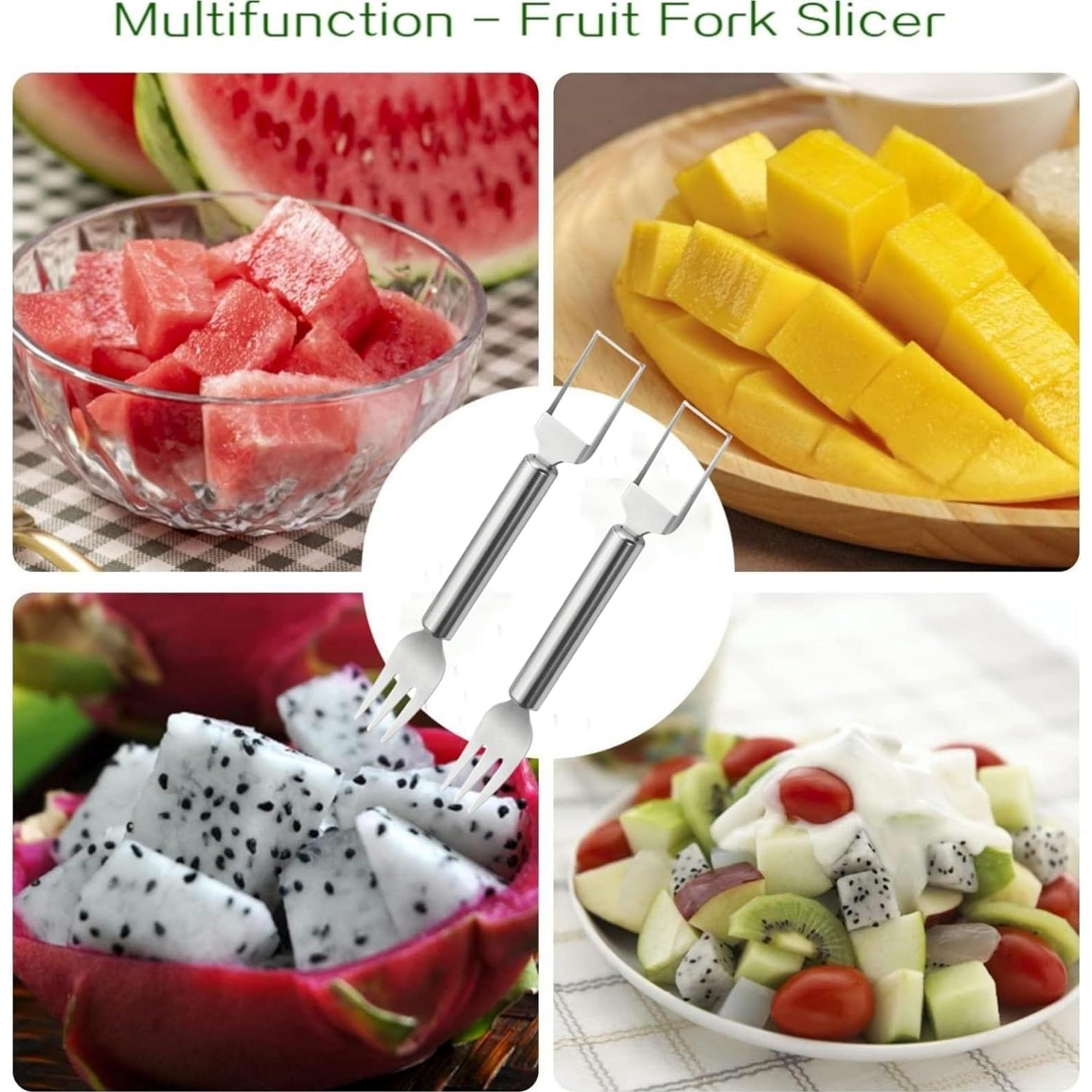 Cortador de Sandía 2-en-1 Sriomny Acero Inoxidable Portátil