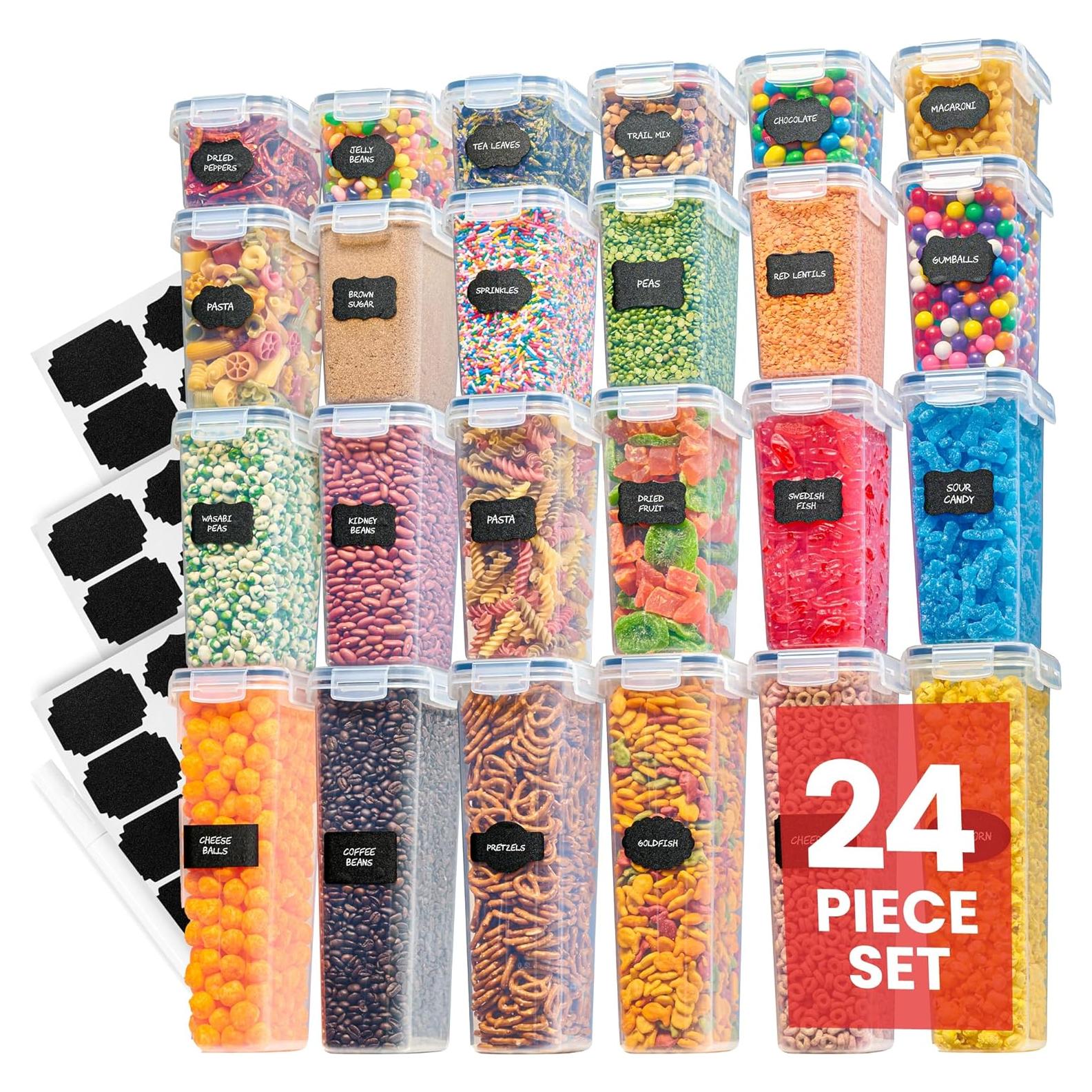 Juego de 24 Contenedores Herméticos Oizeir para Alimentos