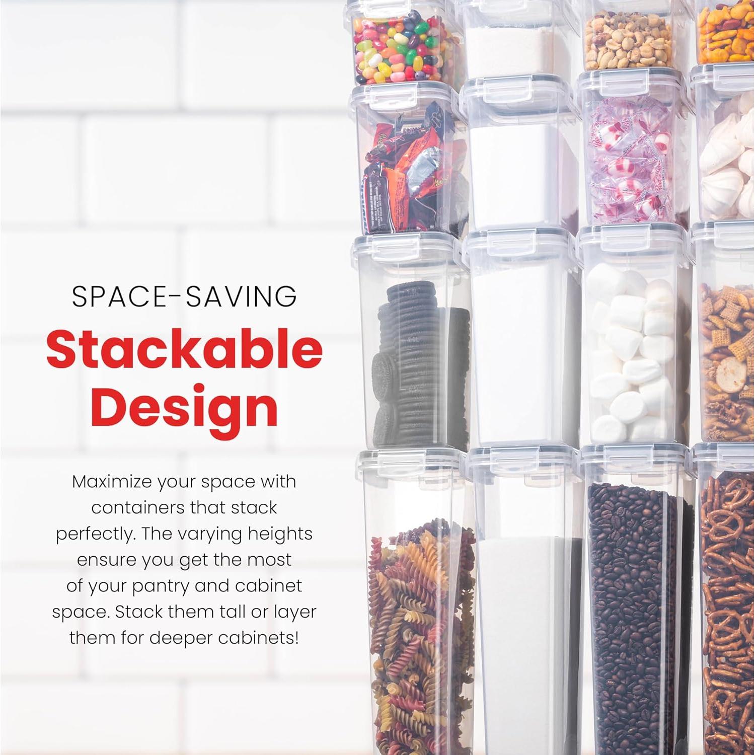 Juego de 24 Contenedores Herméticos Oizeir para Alimentos