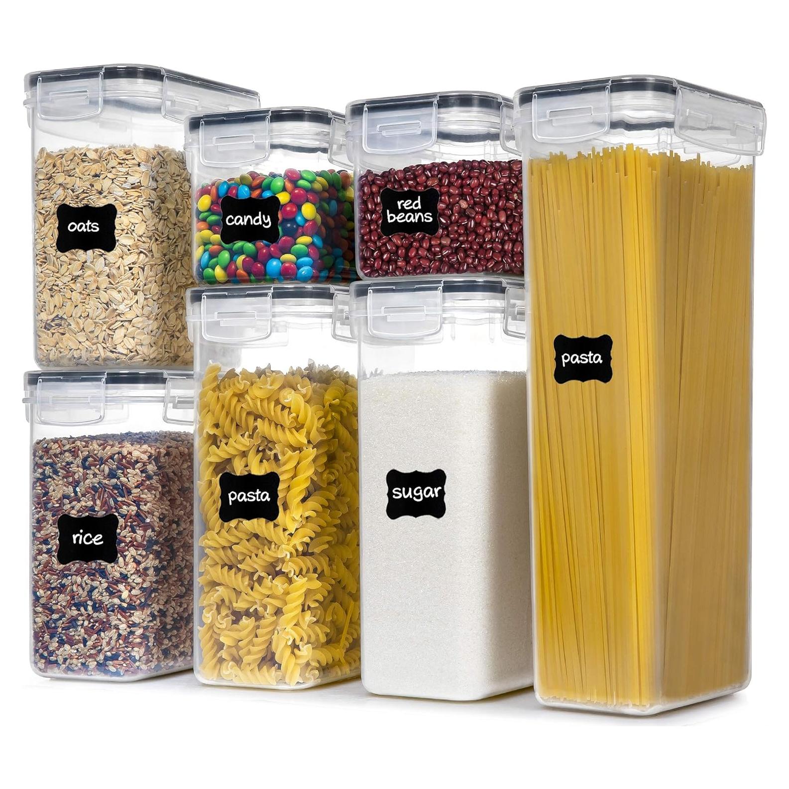 Set de 7 Contenedores Herméticos PANTRYSTAR para Alimentos