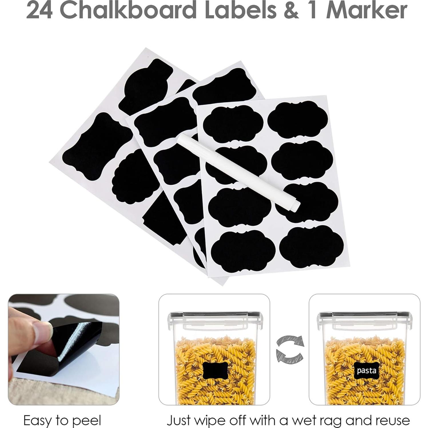 Set de 7 Contenedores Herméticos PANTRYSTAR para Alimentos