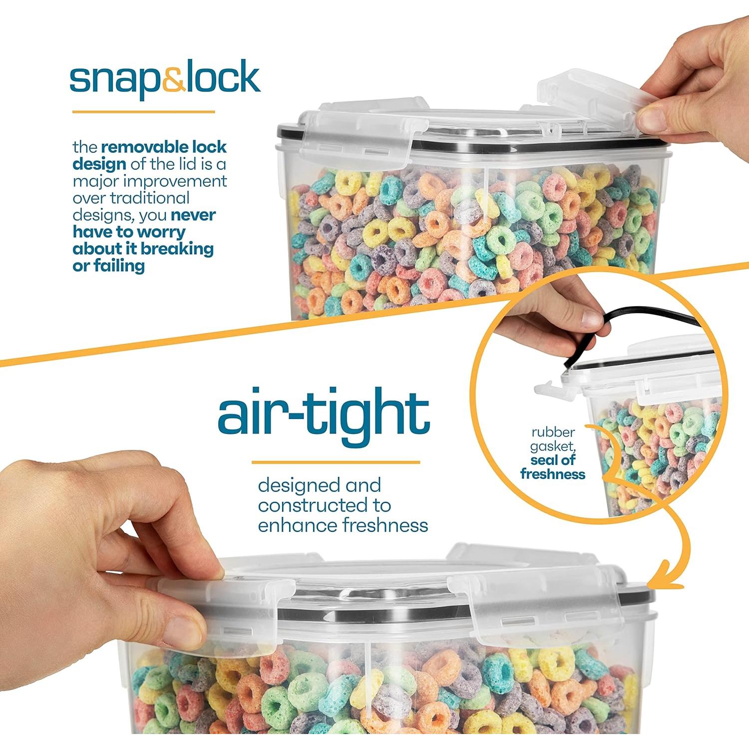 Contenedores de Almacenamiento Hermético Storeganize 5.3L 4pk