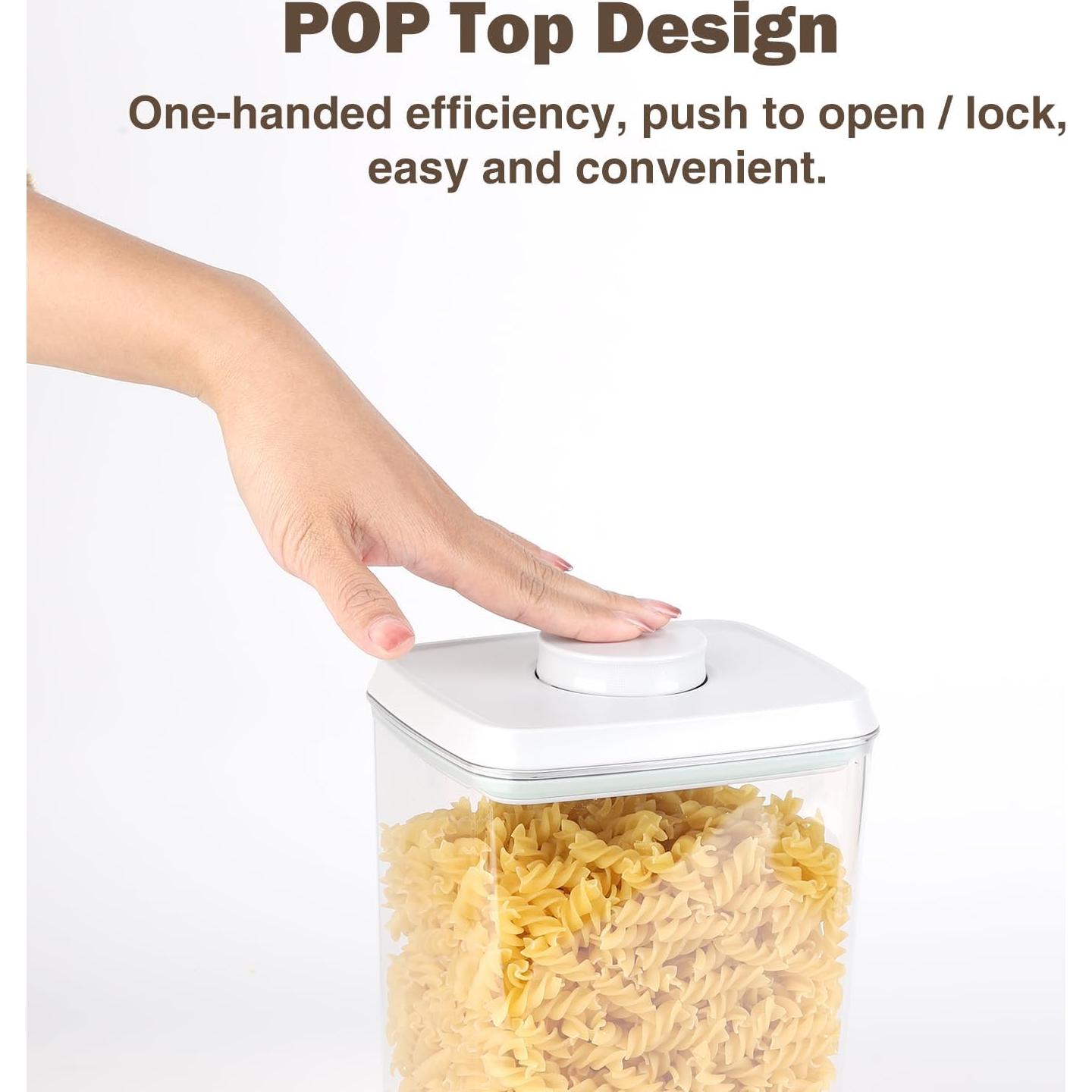 Juego de 6 Contenedores de Almacenamiento Melovom 26.5L Herméticos