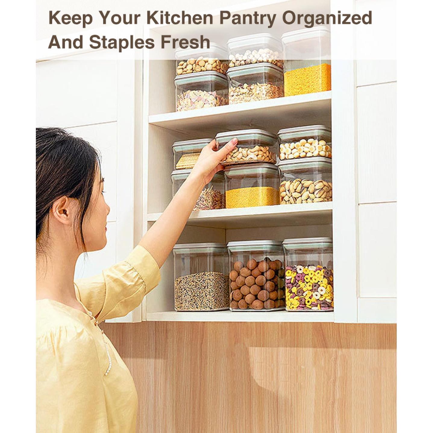 Juego de 6 Contenedores de Almacenamiento Melovom 26.5L Herméticos