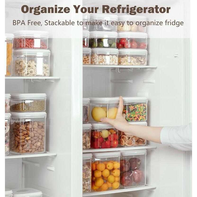 Juego de 6 Contenedores de Almacenamiento Melovom 26.5L Herméticos