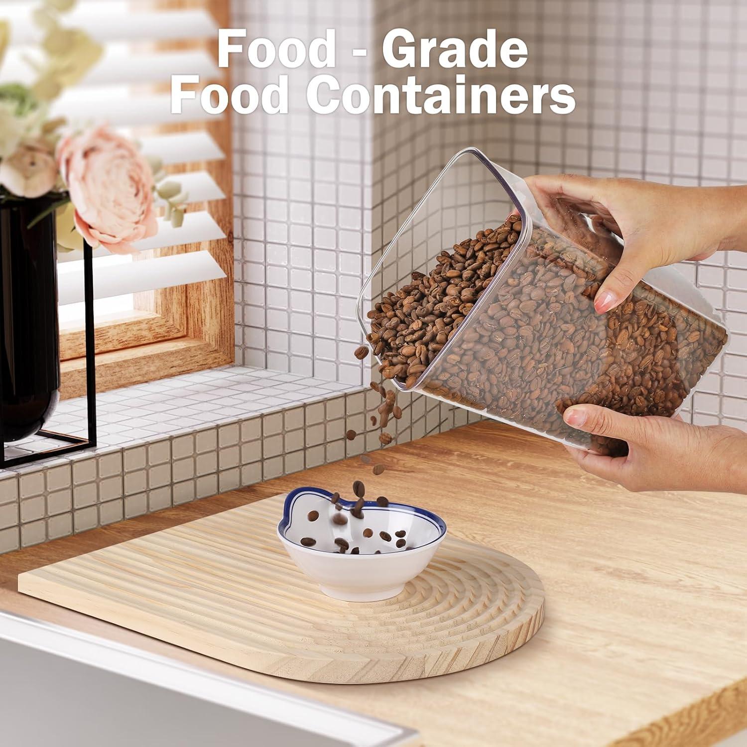 Juego de 6 Contenedores de Almacenamiento Melovom 26.5L Herméticos