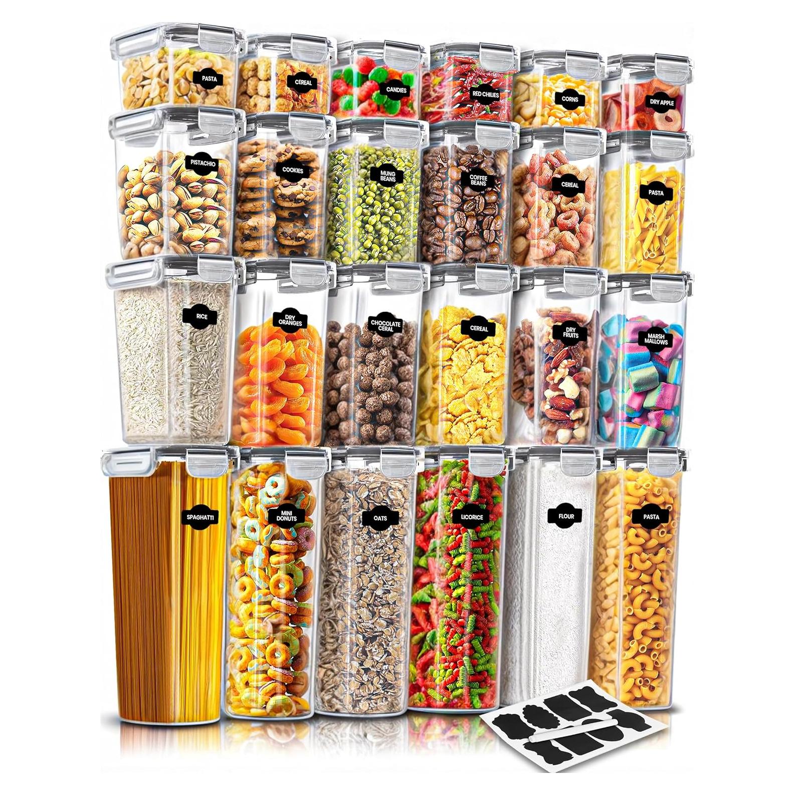 Contenedores de Almacenamiento KICHLY 24 Piezas Herméticos
