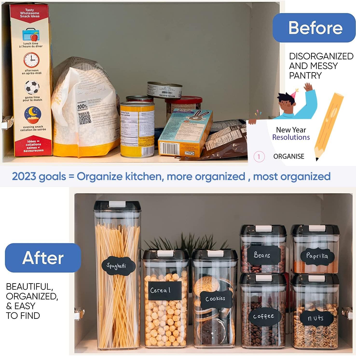 Set de 7 Contenedores Herméticos Camino del Chef - Plástico Transparente