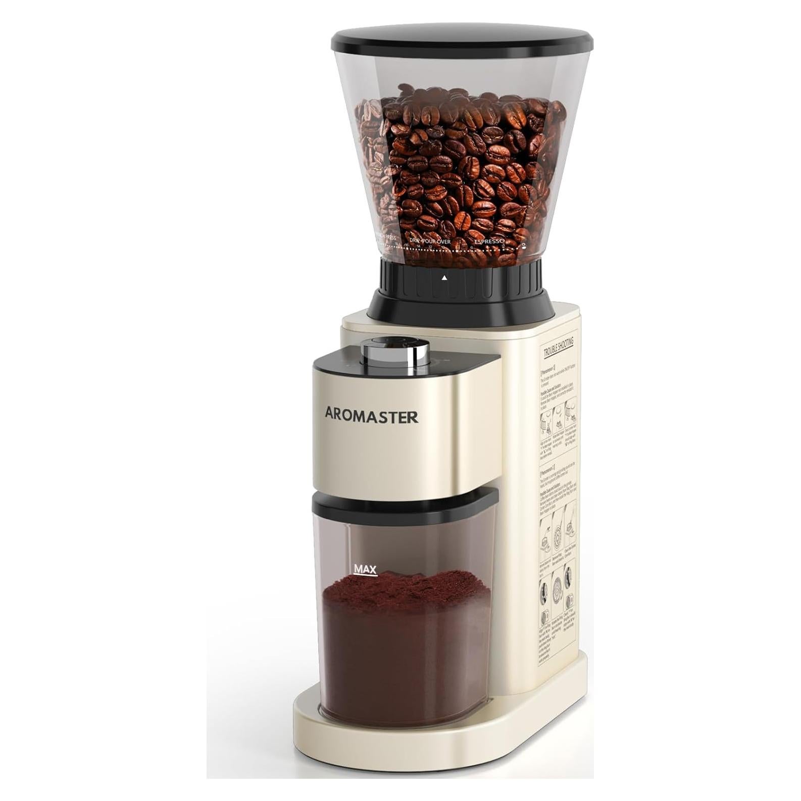 Molino de Granos de Café Aromaster 48 Configuraciones Acero Inoxidable