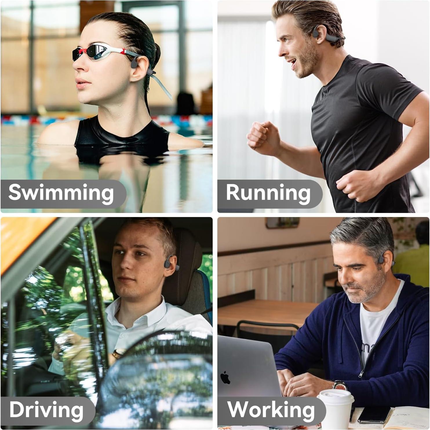 Auriculares de Conducción Ósea JVenus S800pro Bluetooth 5.4 IPX8