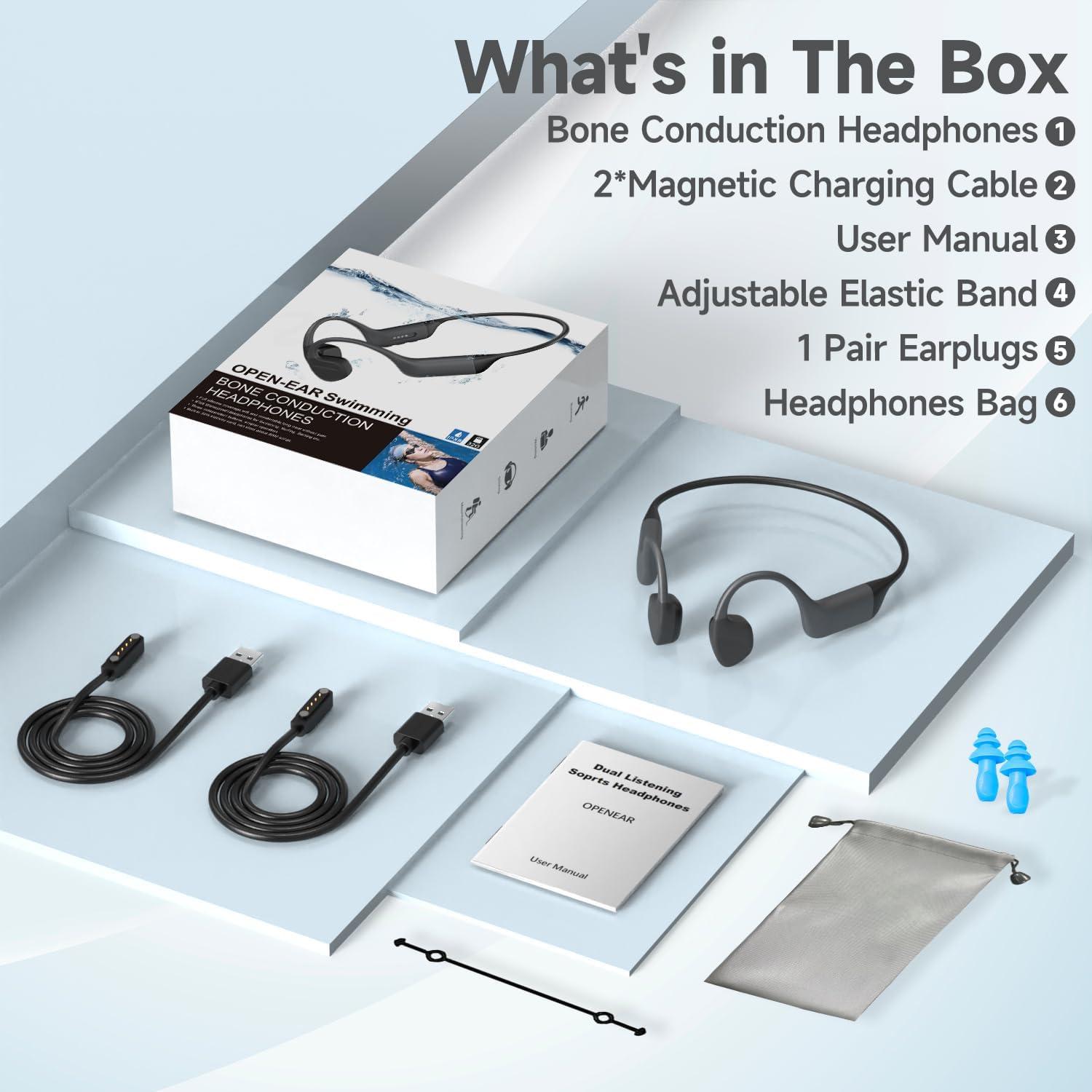 Auriculares de Conducción Ósea JVenus S800pro Bluetooth 5.4 IPX8