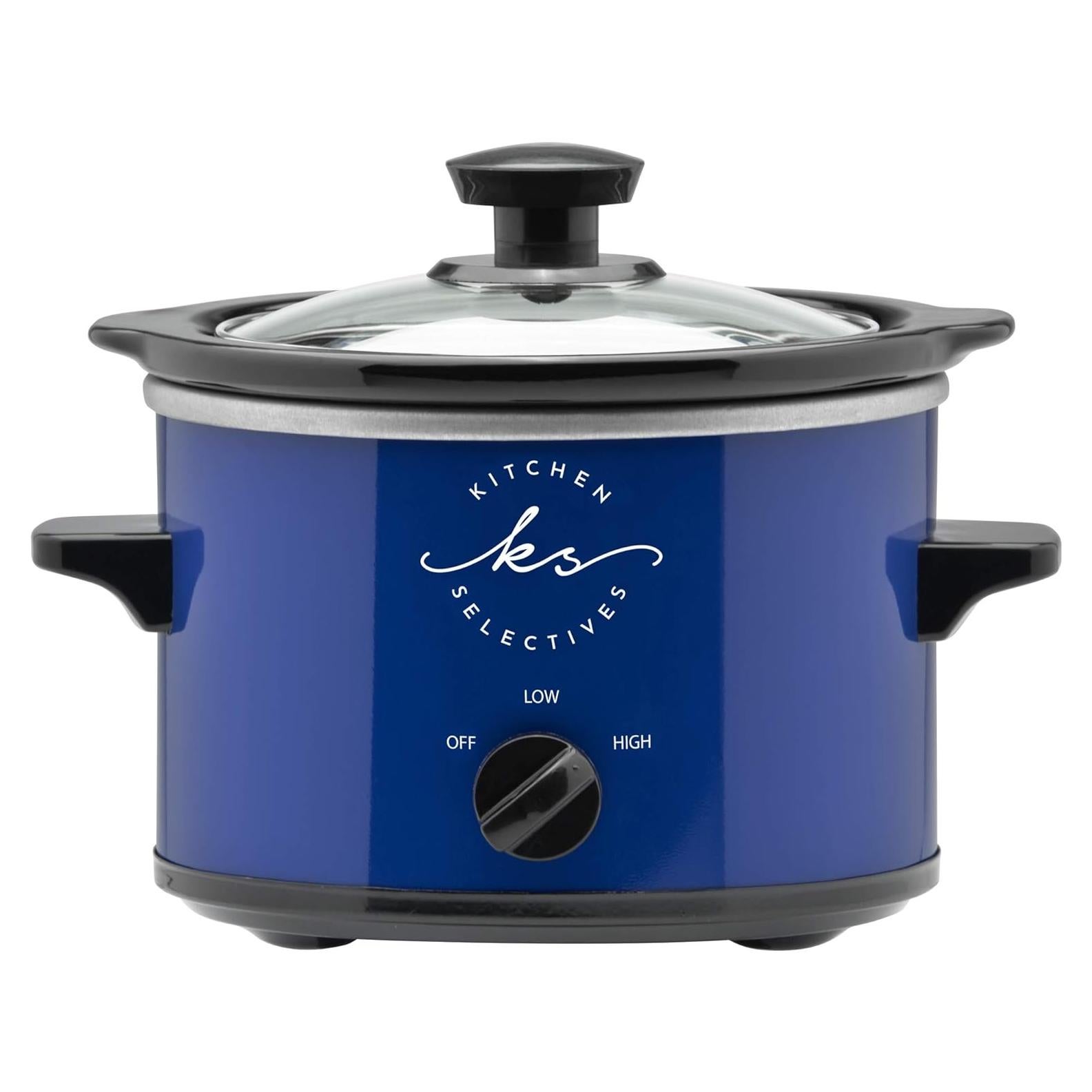 Olla de Cocción Lenta Kitchen Selectives 1.5L Azul Cobalto