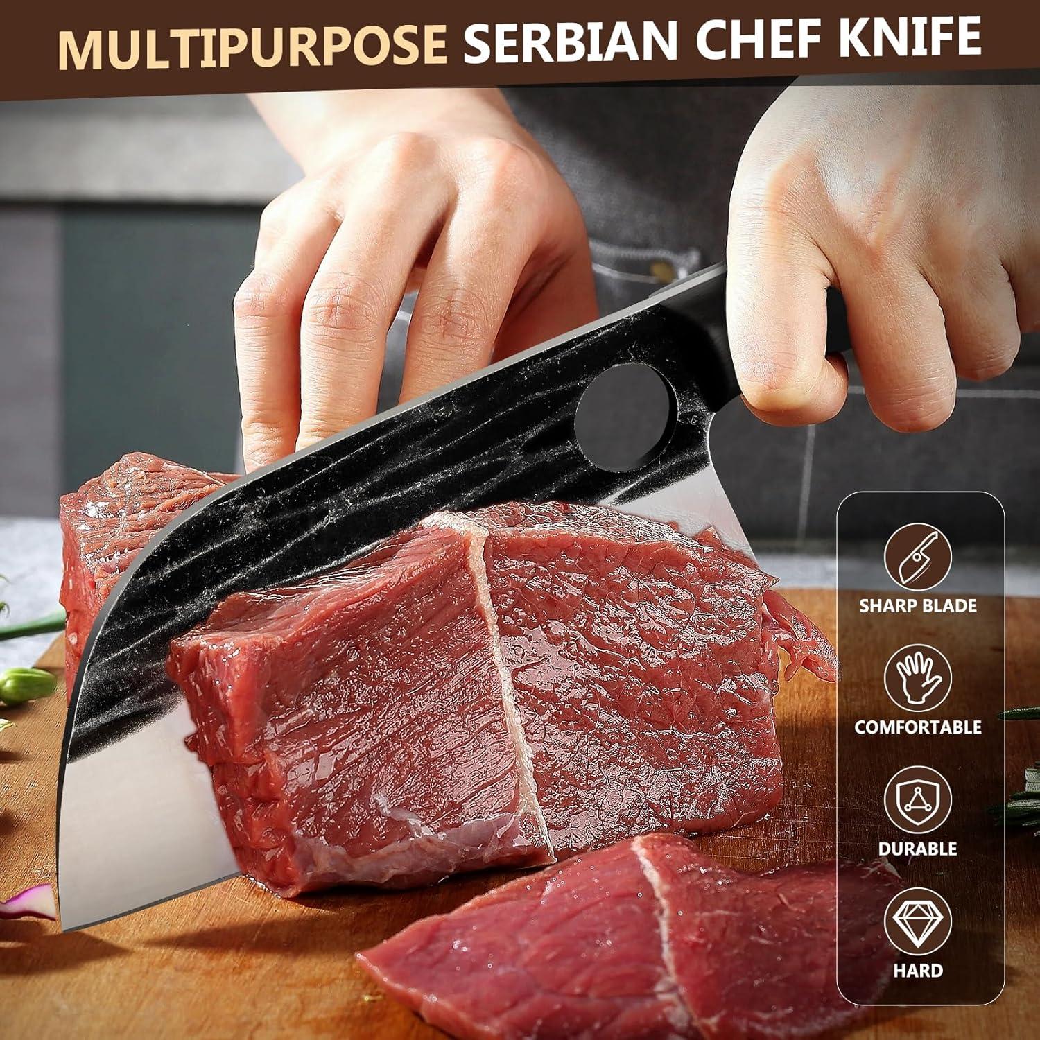 Cuchillo de Chef Huusk Forjado Acero Alto Carbono 30.48 cm