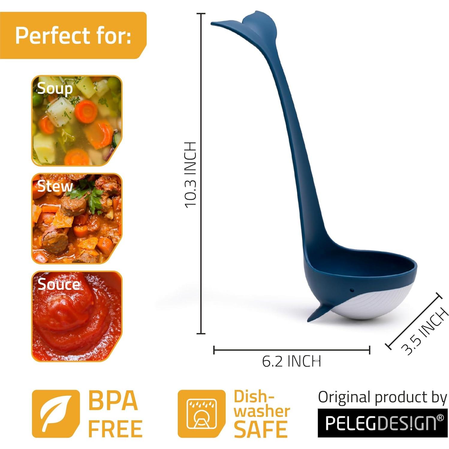 Cuchara para sopa Peleg Design Souper Tail - 26.4 cm