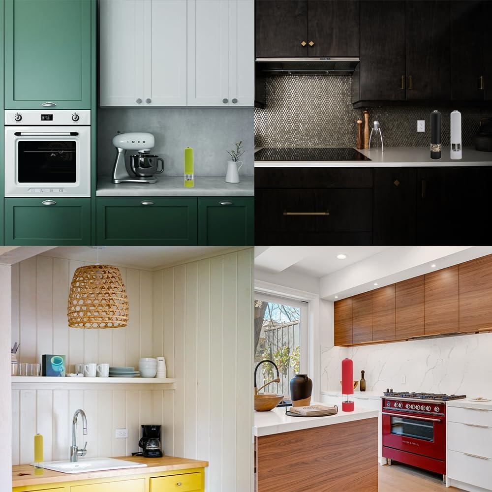 Molino Eléctrico de Sal y Pimienta HIsource Verde 238g