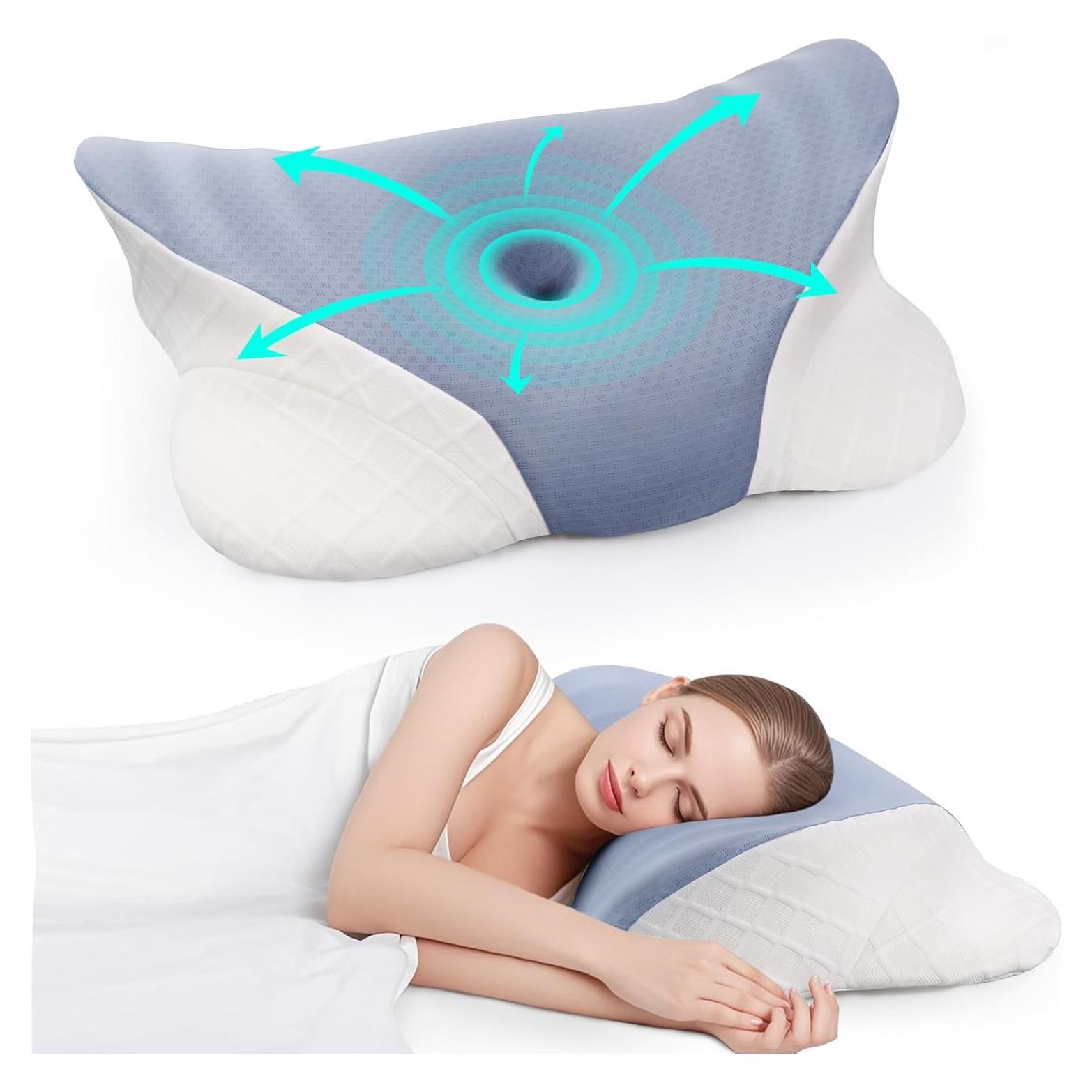 Almohada Cervical Cozyhealth Ergonómica Espuma con Memoria 62x41cm