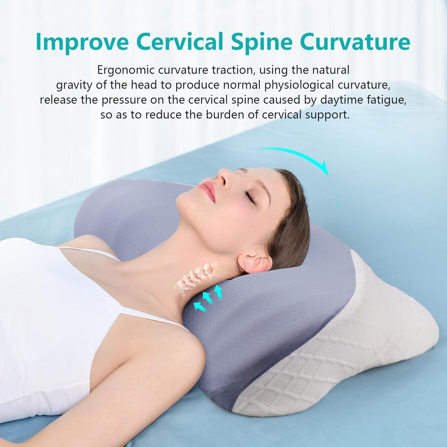 Almohada Cervical Cozyhealth Ergonómica Espuma con Memoria 62x41cm