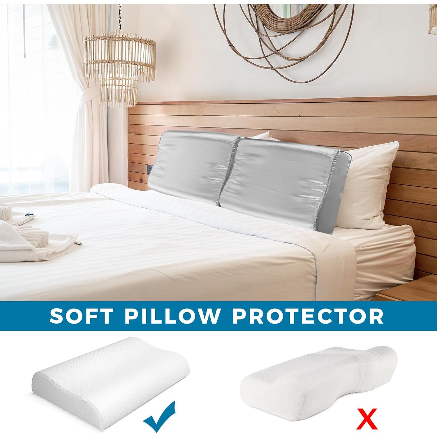 Funda de Almohada de Seda Imitación Breling 50.8x30.5cm 2 Pcs