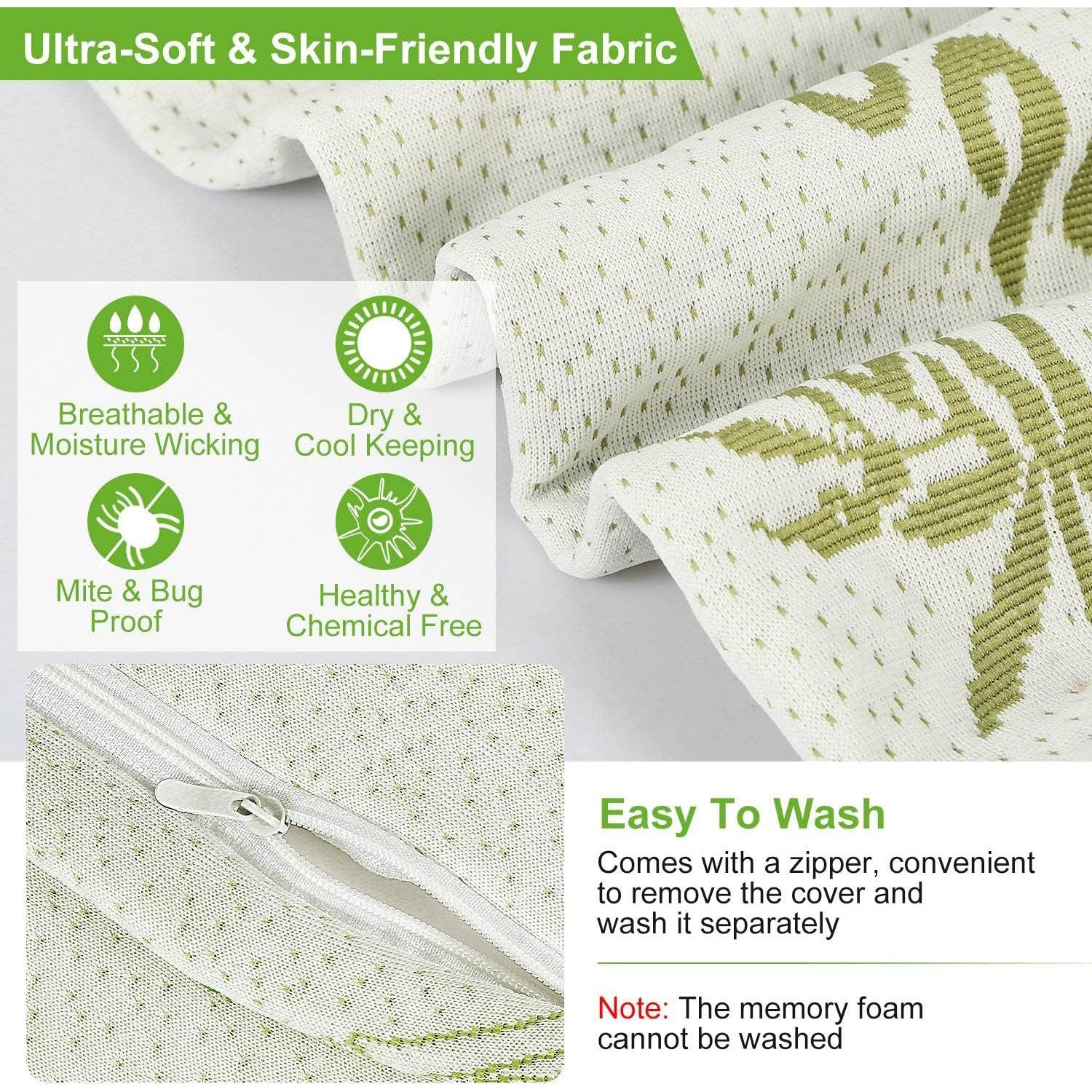 Almohada de Cama iMounTEK Espuma Viscoelástica 50x30 cm