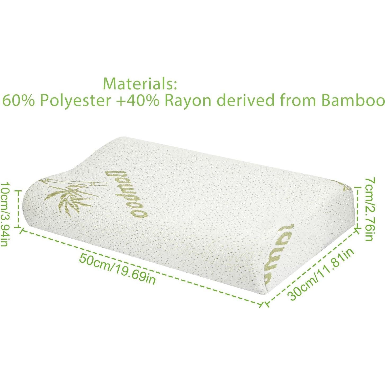 Almohada de Cama iMounTEK Espuma Viscoelástica 50x30 cm