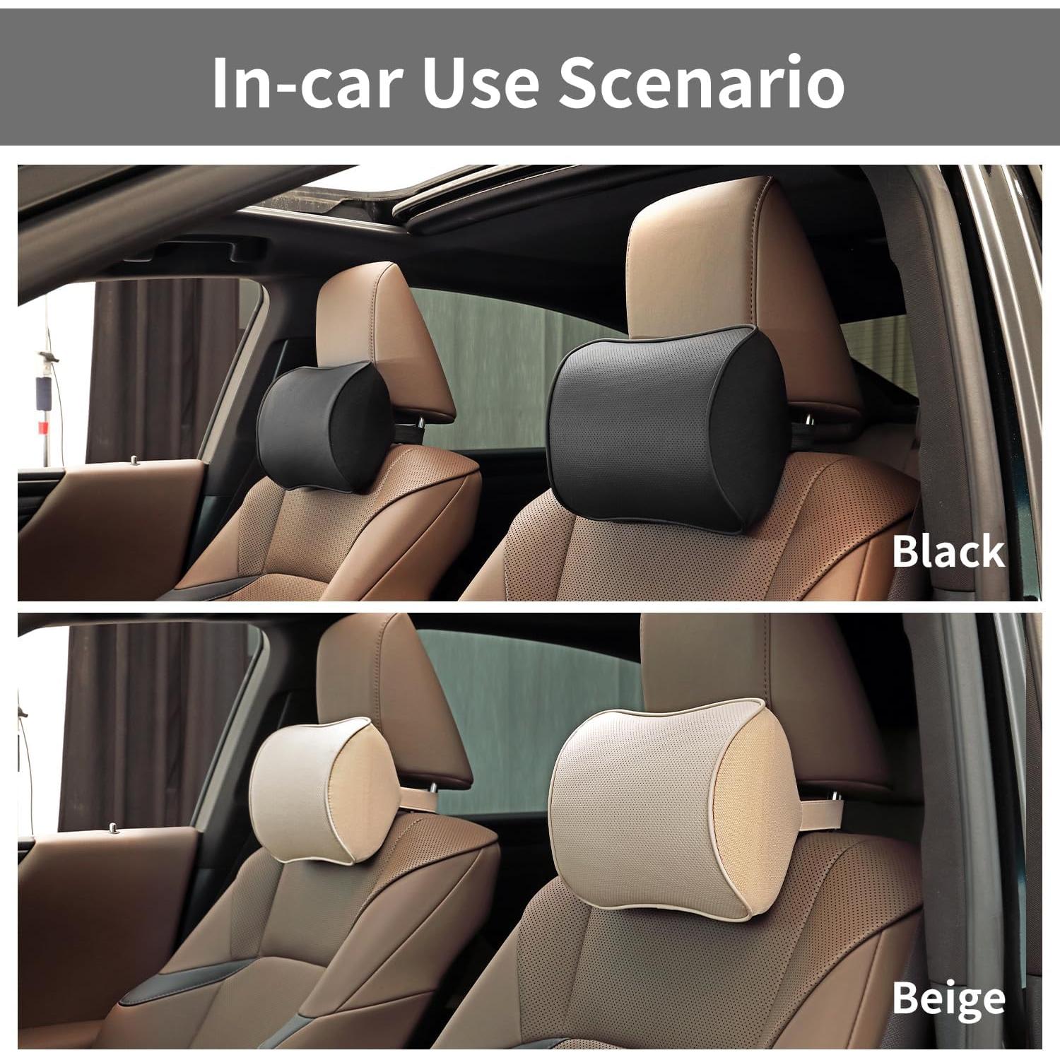 Almohada de Cuello Viscoelástica NETSEY para Coche - Paquete de 2