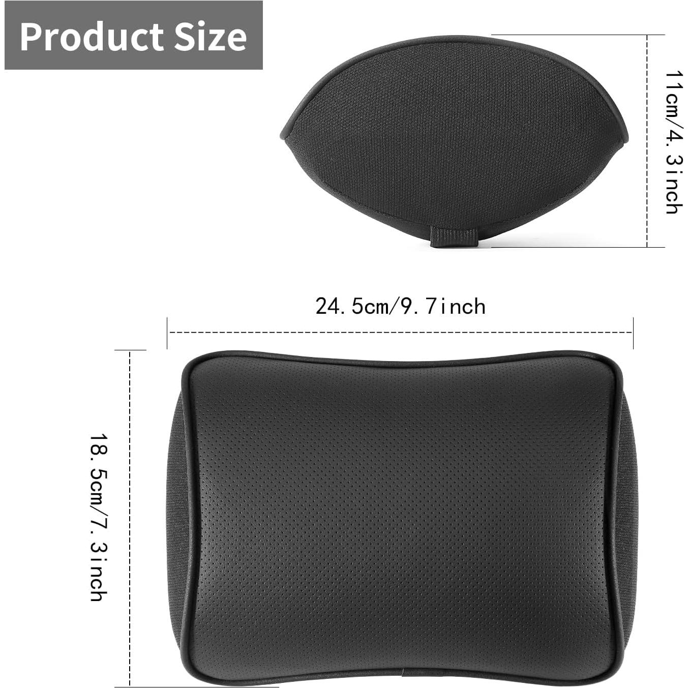 Almohada de Cuello Viscoelástica NETSEY para Coche - Paquete de 2