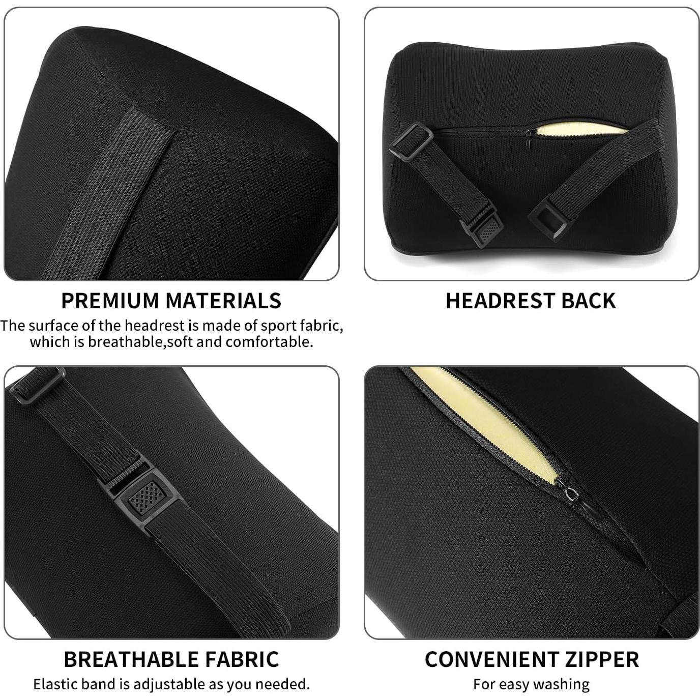 Almohada de Cuello Viscoelástica NETSEY para Coche - Paquete de 2