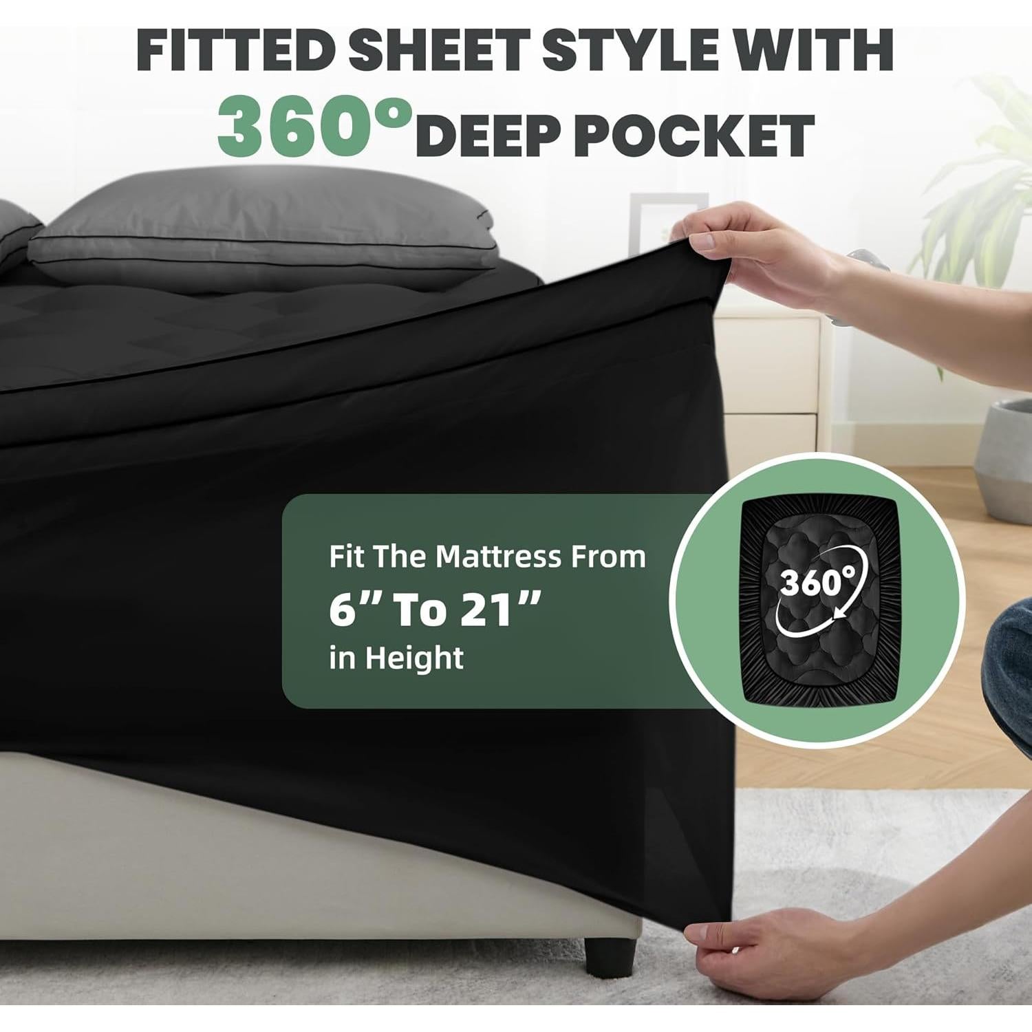 Protector de Colchón BDEUS Queen Extra Grueso 1450 GSM