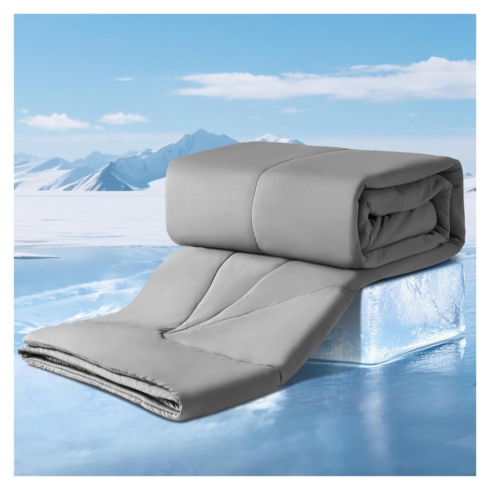 Edredón Enfriador Elegear Queen Gris Oscuro Arc-Chill 3.0