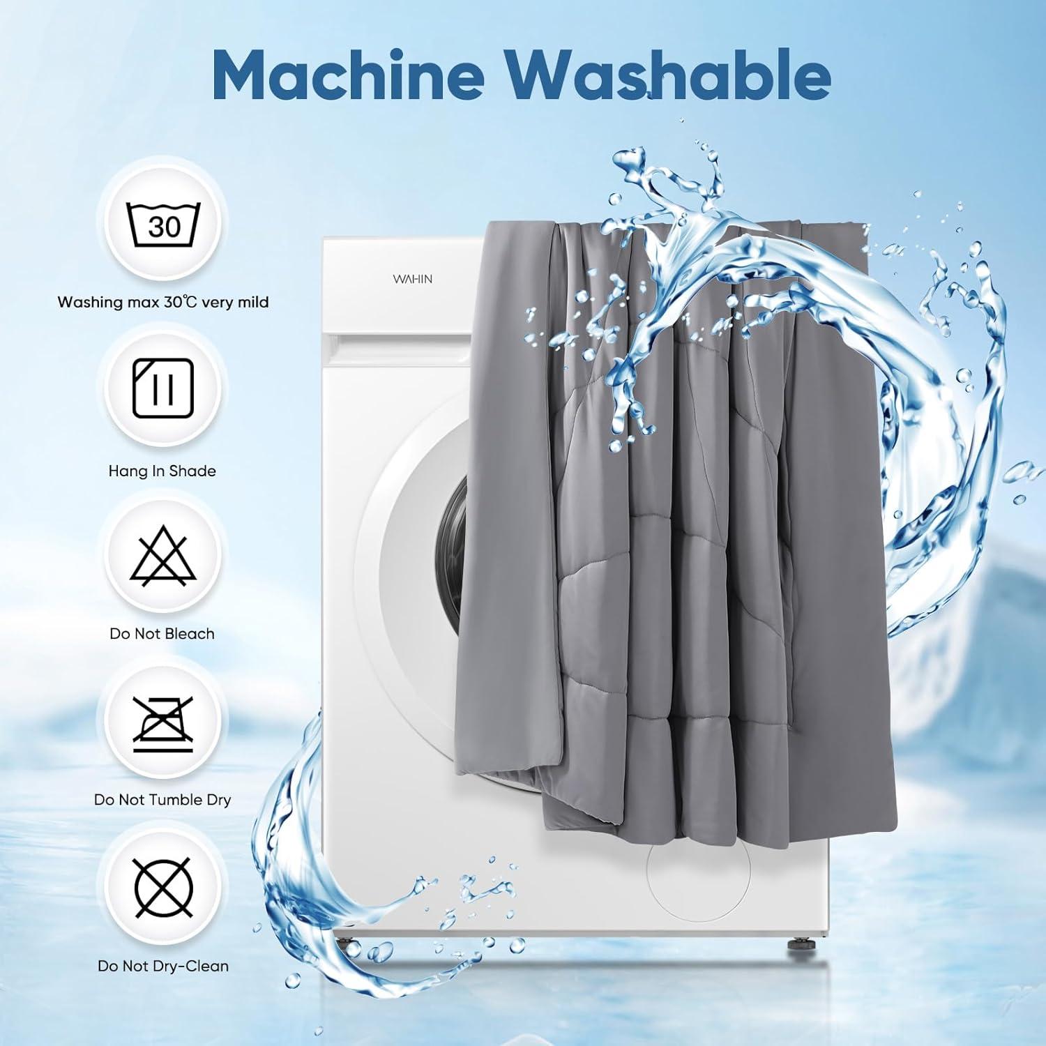 Edredón Enfriador Elegear Queen Gris Oscuro Arc-Chill 3.0