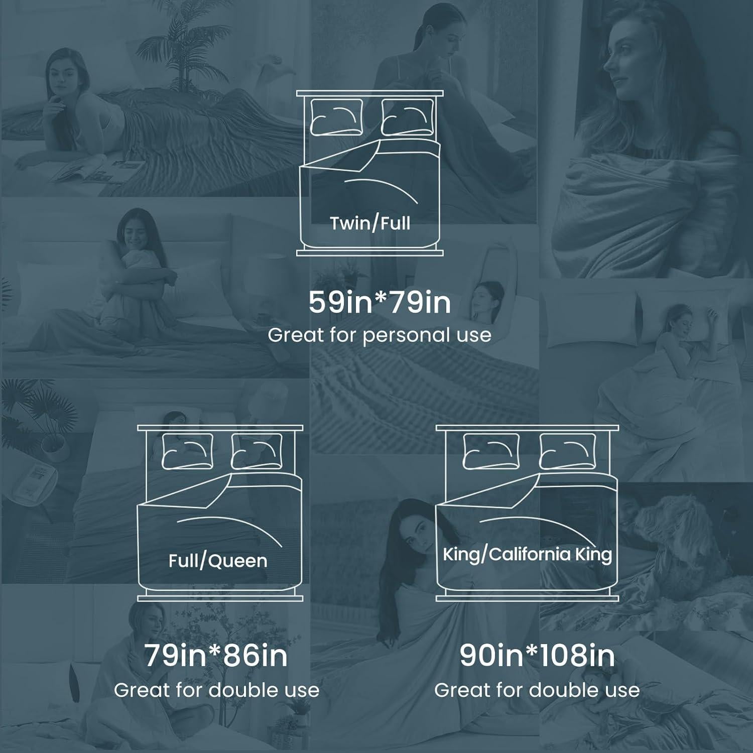 Edredón Enfriador Elegear Queen Gris Oscuro Arc-Chill 3.0