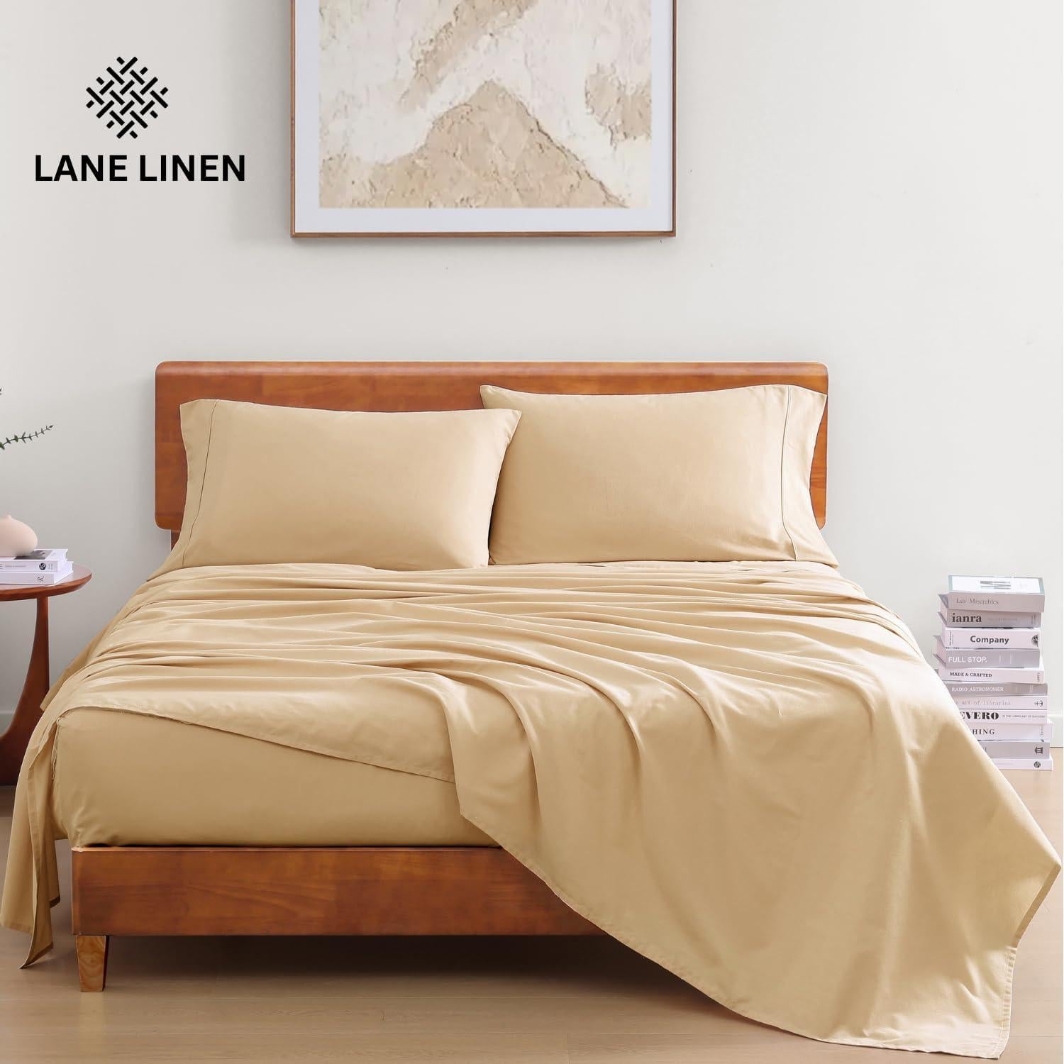 Juego de Sábanas Twin XL Lane Linen 100% Algodón Orgánico