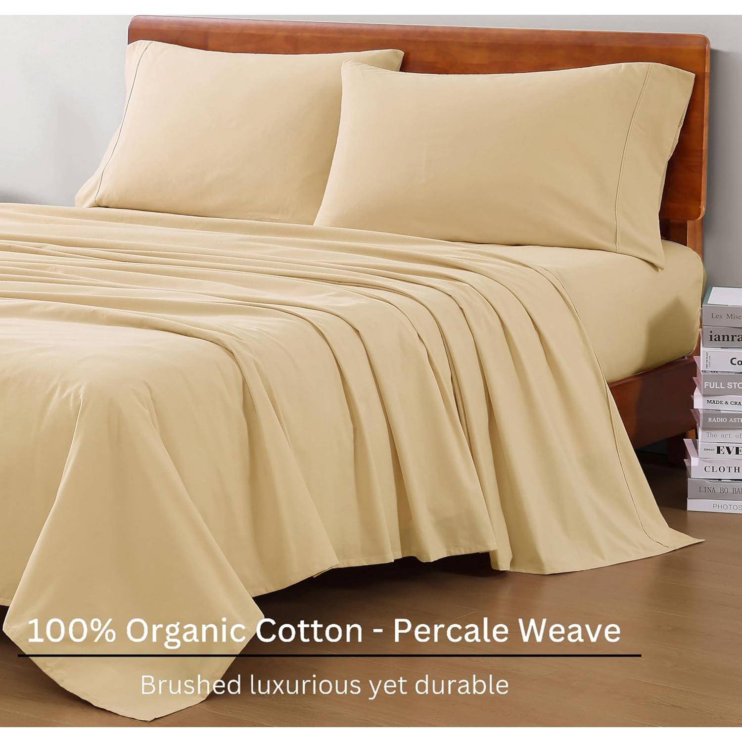 Juego de Sábanas Twin XL Lane Linen 100% Algodón Orgánico