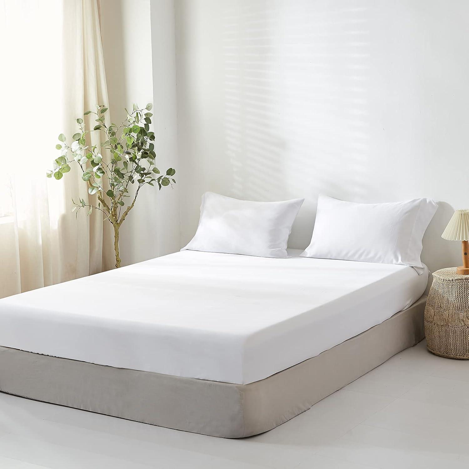 Sábana Ajustable Reina 100% Viscosa de Bambú Simple&Opulence