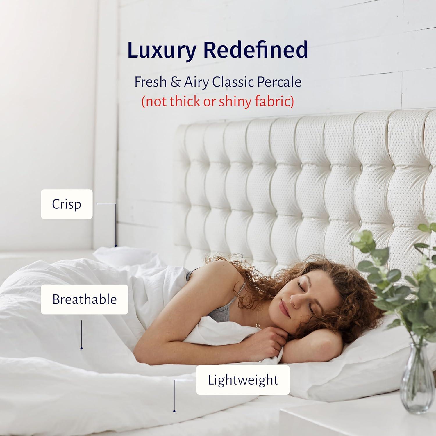 Conjunto de Sábanas Queen California Design Den 100% Algodón Egipcio