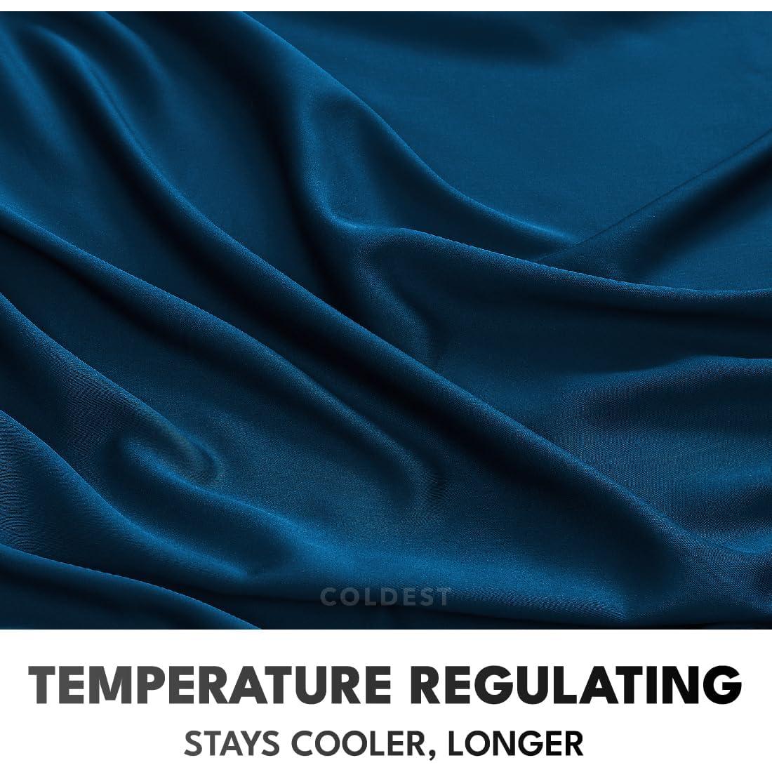 Sábanas 100% Viscosa de Bambú Coldest Queen 5 Piezas Ultra Suaves