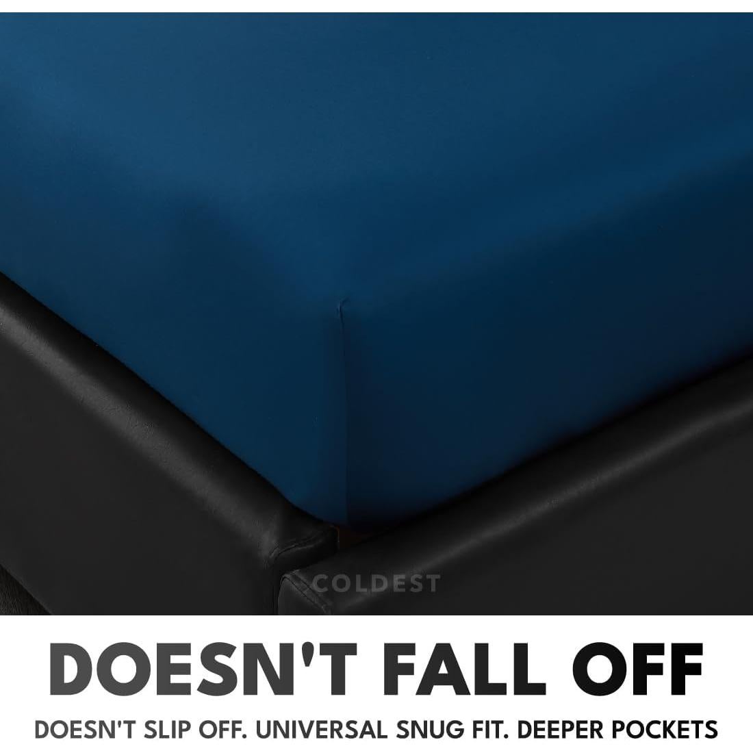 Sábanas 100% Viscosa de Bambú Coldest Queen 5 Piezas Ultra Suaves