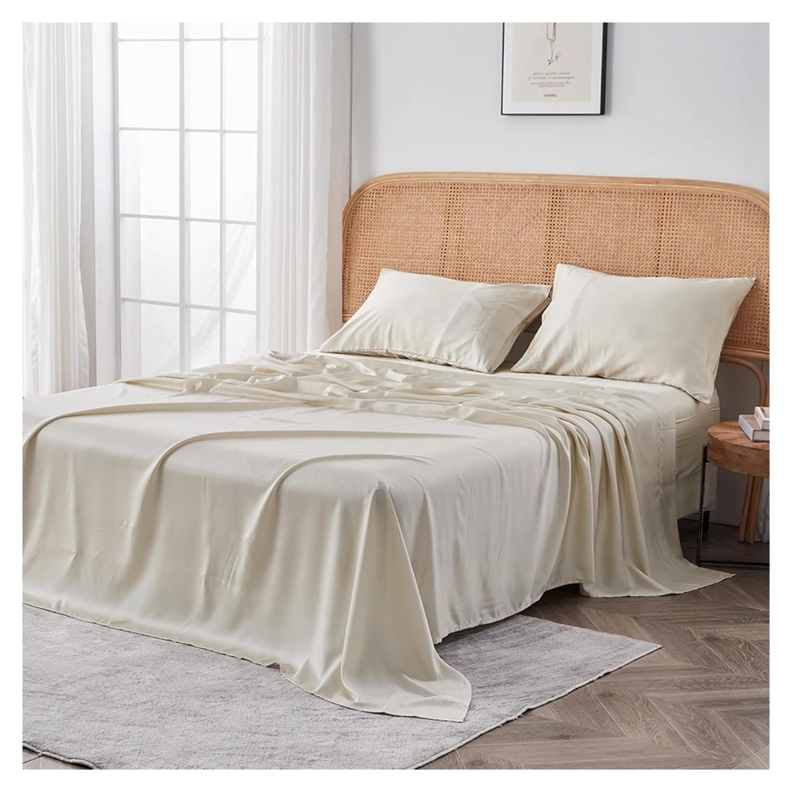 Juego de Sábanas SIJO AiryWeight Eucalipto Reina 3 Piezas Niebla