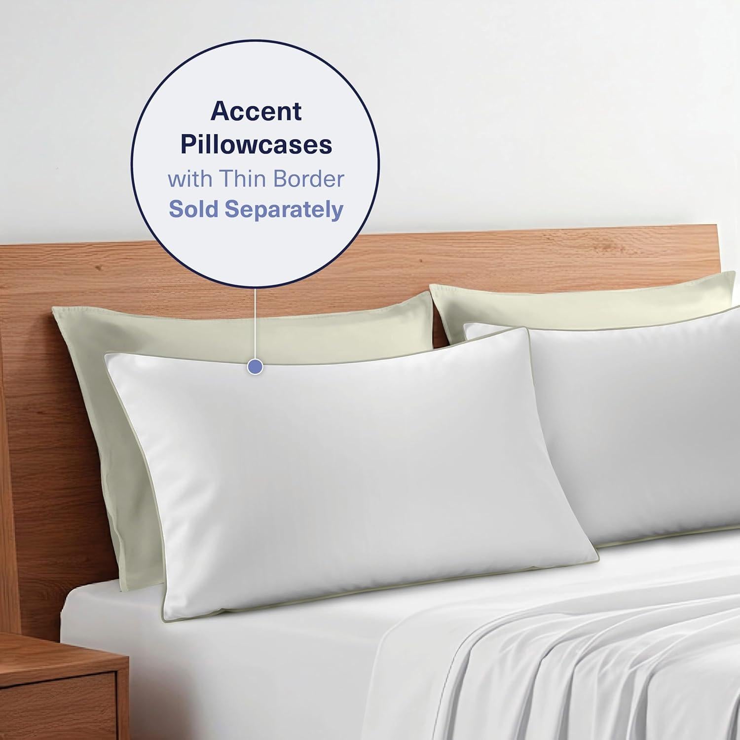 Juego de 2 Fundas de Almohada Kickoff Reina Viscosa Bambú 100% Orgánico