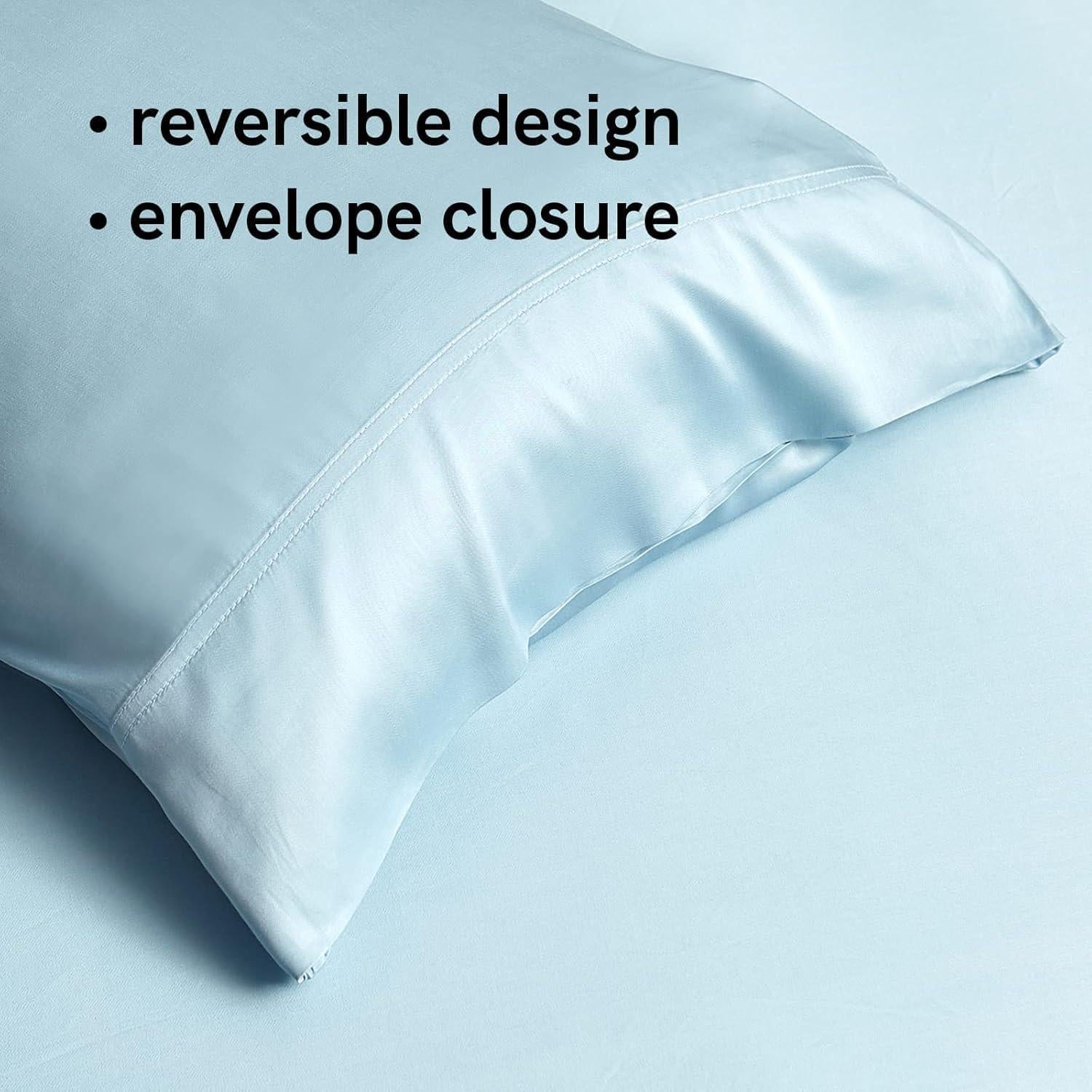 Conjunto de Sábanas Cooling YnM Reina 4 Piezas Rayón Bambú Azul