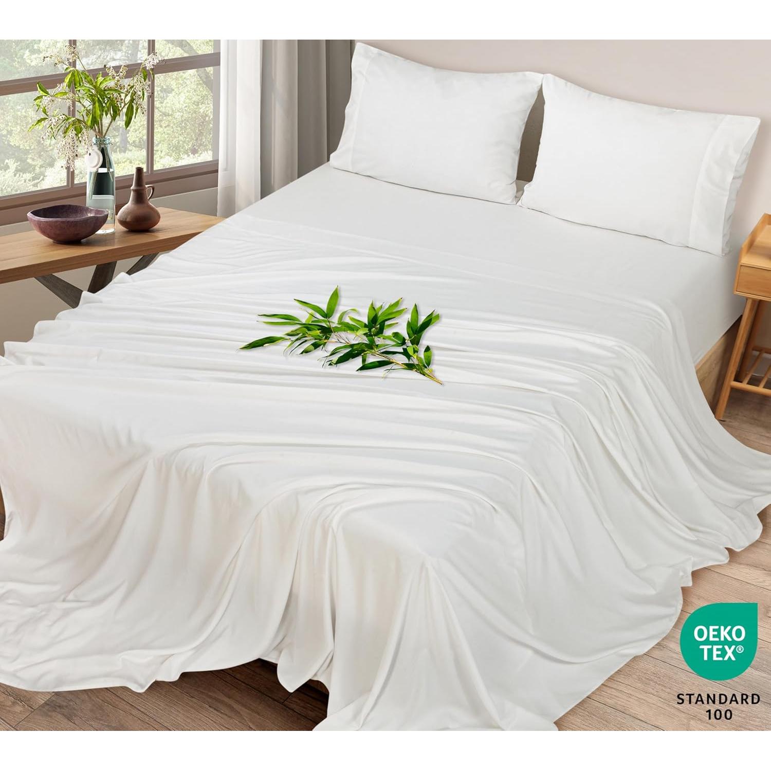 Juego de Sábanas Reina Royale Linens Viscosa Refrigerante 4 Piezas