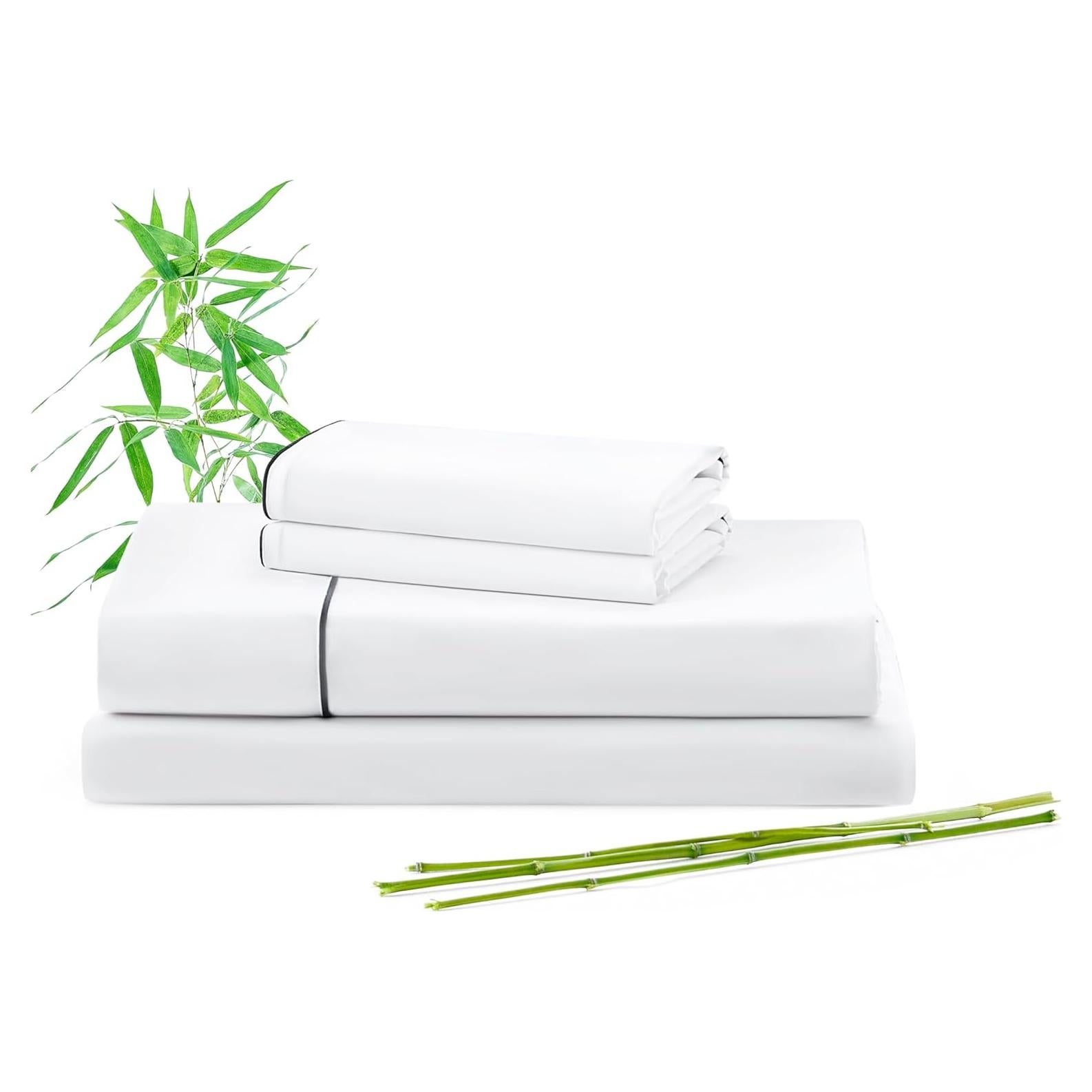 Juego de Sábanas de Lujo Queen Plush Organic 4 Piezas Viscosa