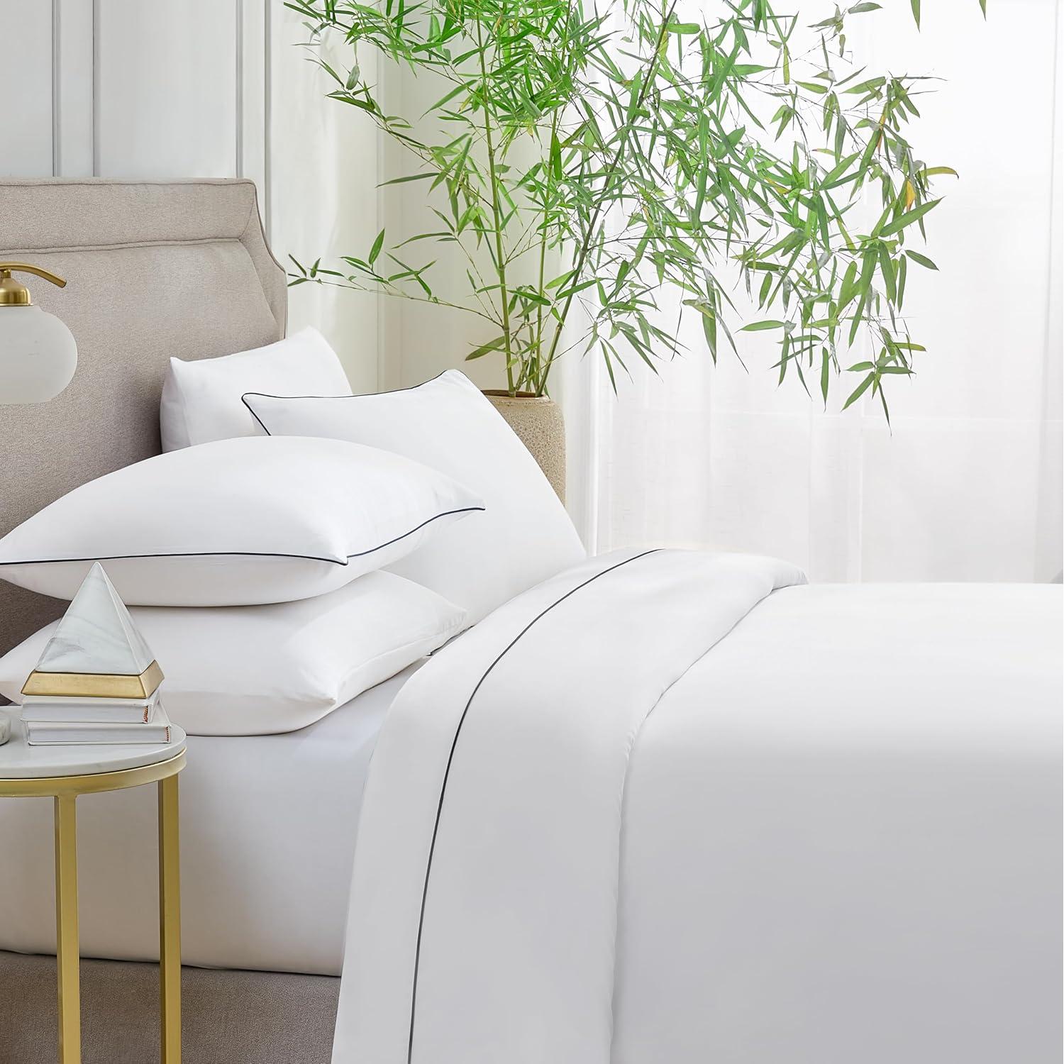 Juego de Sábanas de Lujo Queen Plush Organic 4 Piezas Viscosa