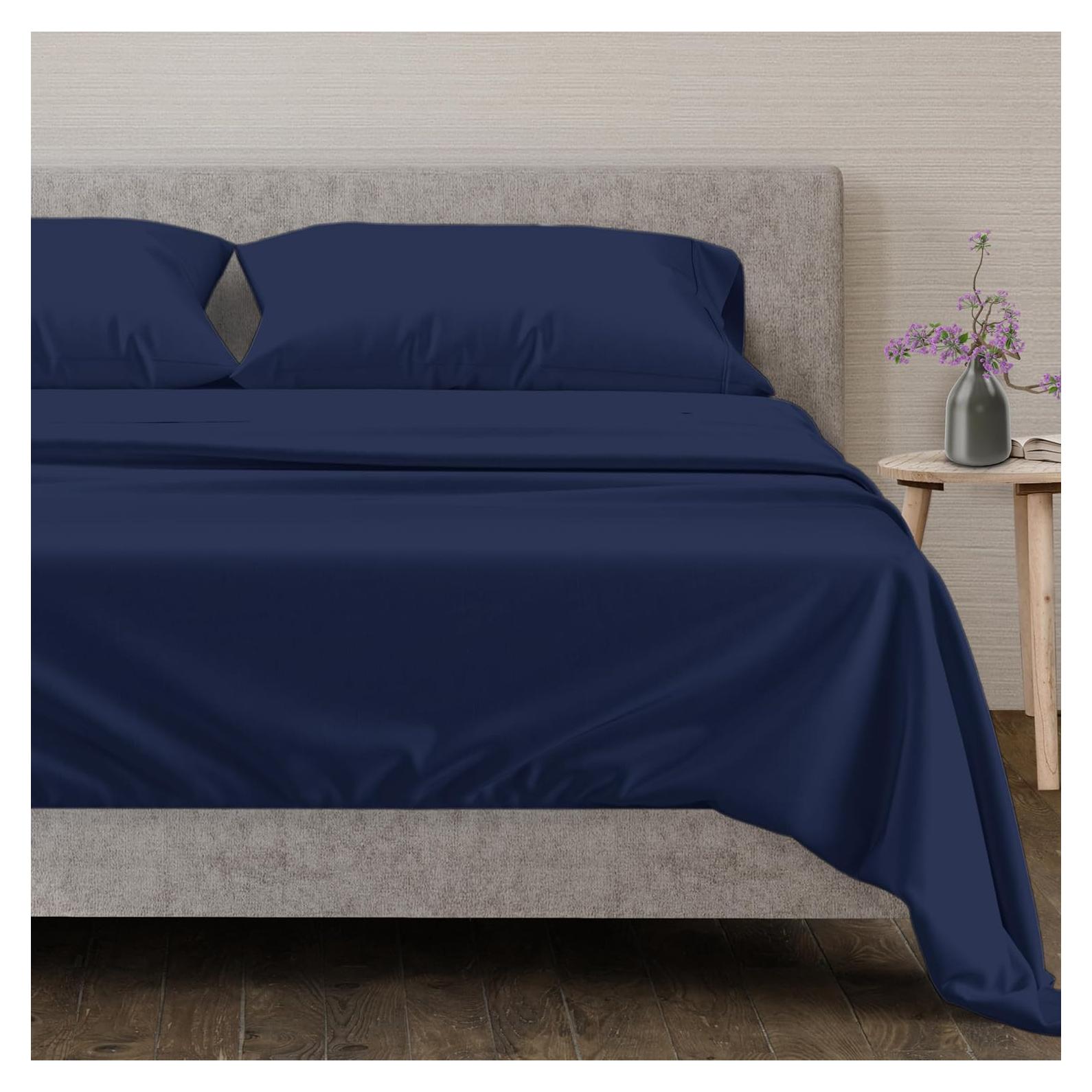 Juego de Sábanas Queen 100% Algodón Egipcio Mayfair 600 Hilos