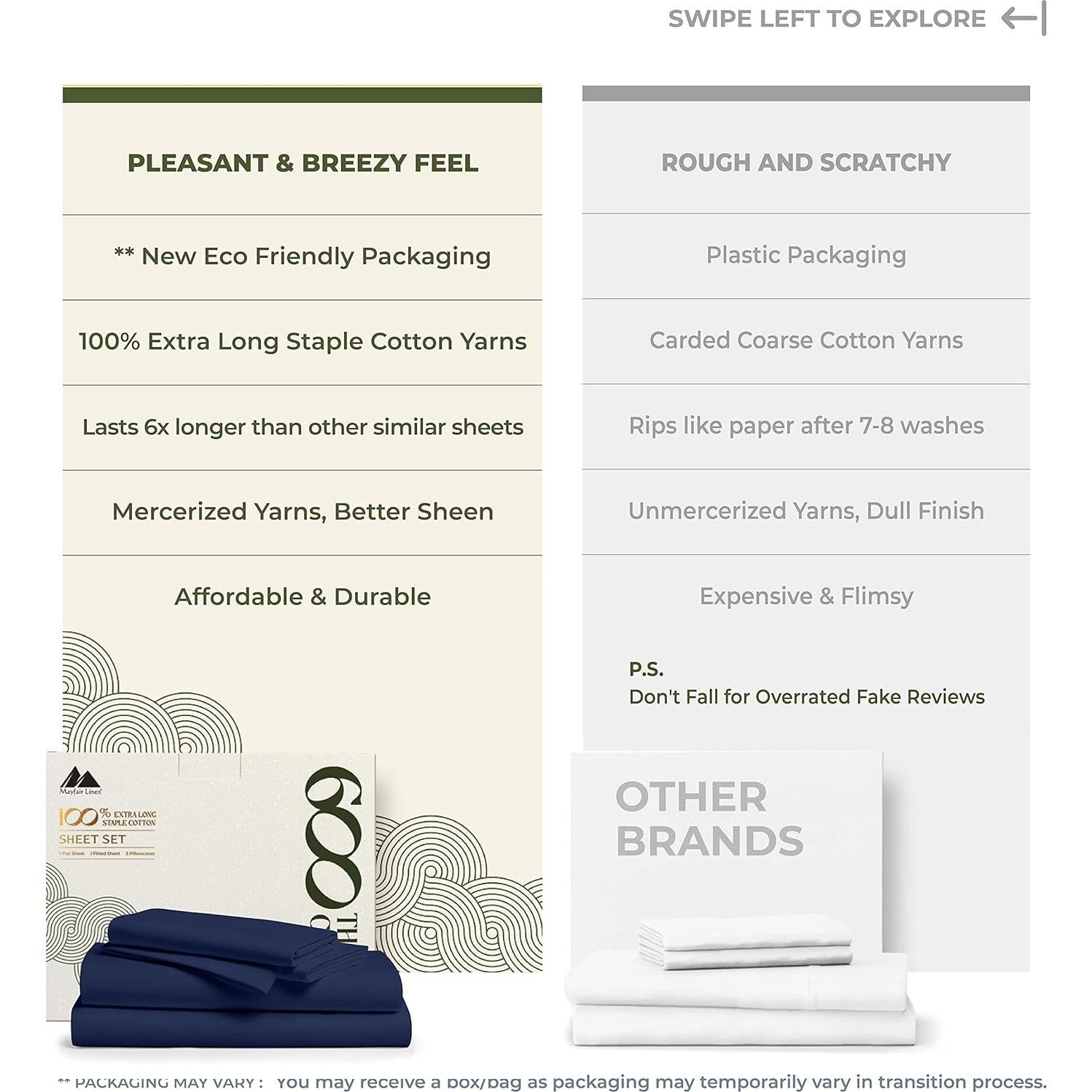 Juego de Sábanas Queen 100% Algodón Egipcio Mayfair 600 Hilos