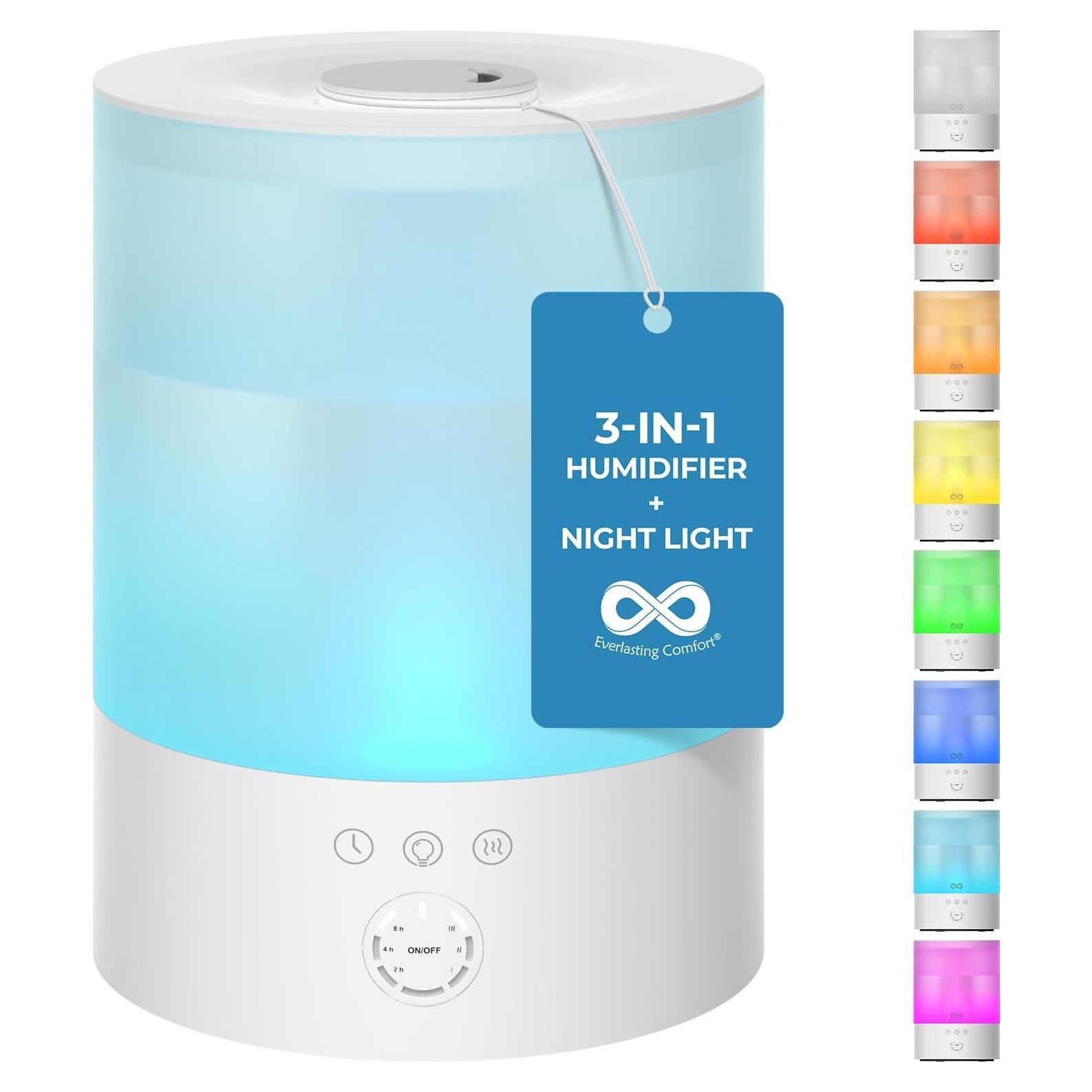 Humidificador Ultrasónico Everlasting Comfort 2.5L Blanco