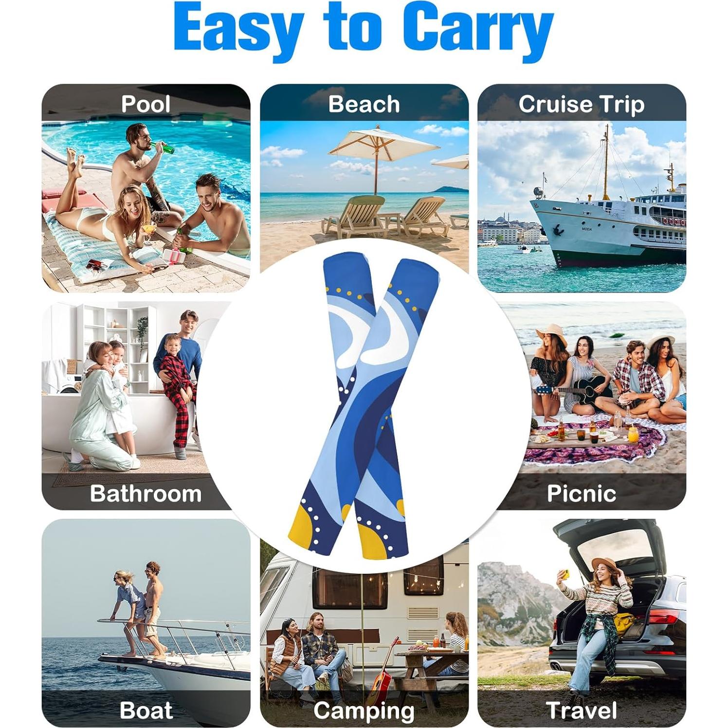 Toalla de Playa Microfibra Queenshin 180x90 cm Secado Rápido