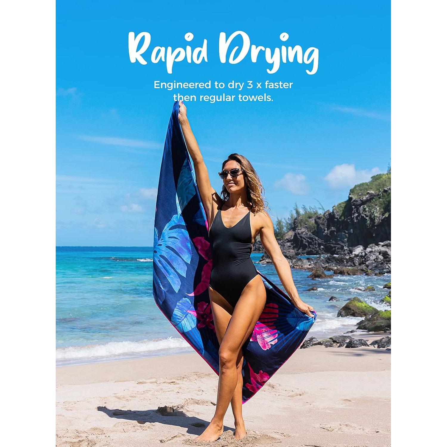 Toalla de Playa Microfibra OCOOPA Extra Grande 180x81cm Secado Rápido