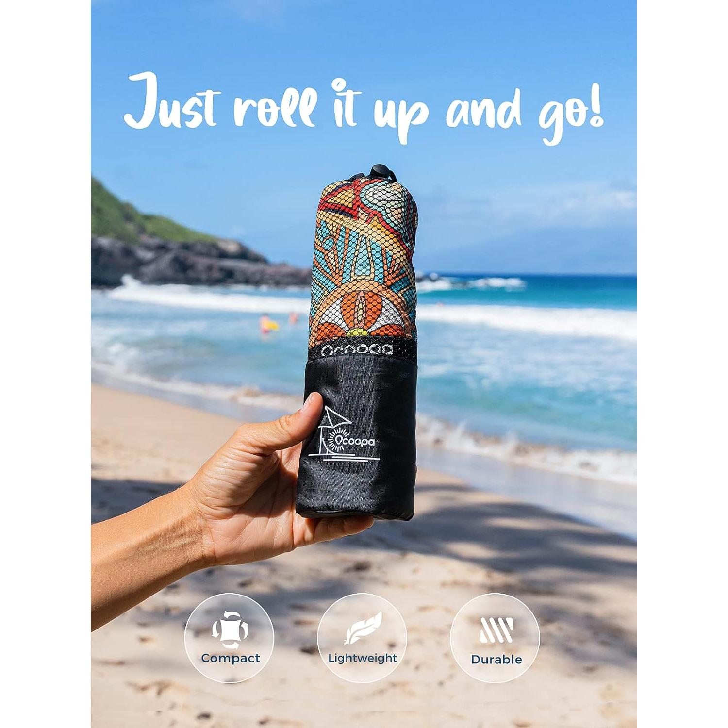 Toalla de Playa Microfibra OCOOPA Extra Grande 180x81cm Secado Rápido